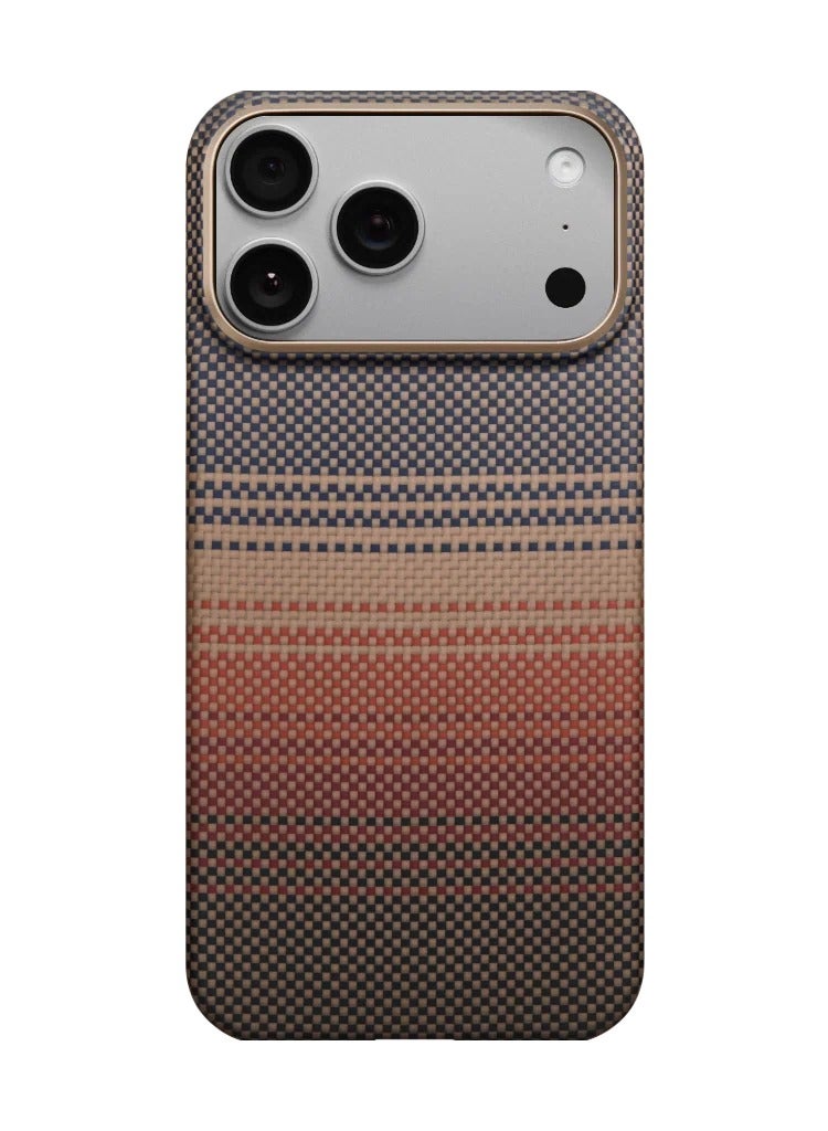 بيتاكا جراب نحيف للغاية لهاتف iPhone 17 Pro / لمسة PitaTap سلسة / تصميم خفيف الوزن / سهل التركيب / غطاء خلفي - غروب الشمس - Image 1