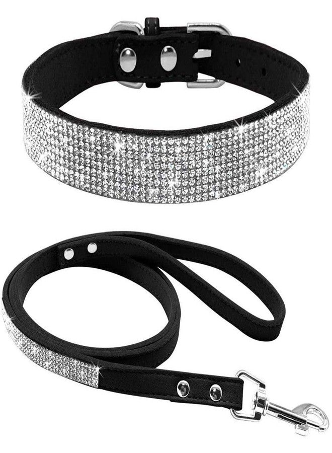 ETOPARS Microfiber Pet Dog Collar Leashes Set, Reflective Dog Collar, Double-Layer Soft Leather Pet Leash, Cat Dog Collar Leash Set, Pet Collar Leash for Small & Medium Dogs - Image 1