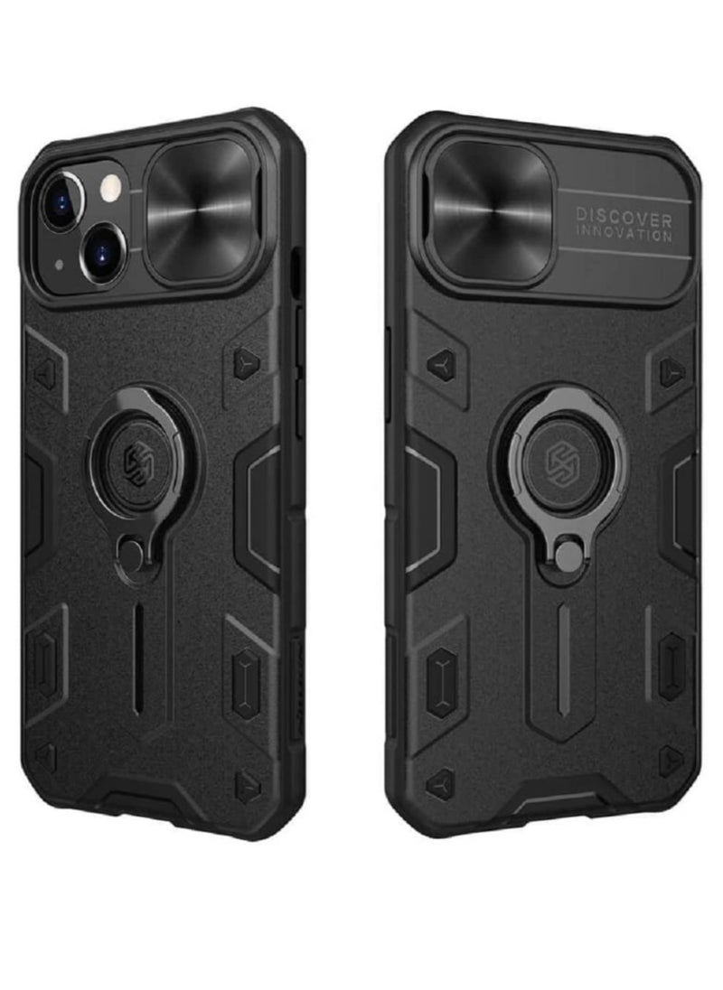ELTRAZONE Nillkin CamShield Armor Case Hard Back Cover for Apple iPhone13 6.1 inch Black  - Image 1