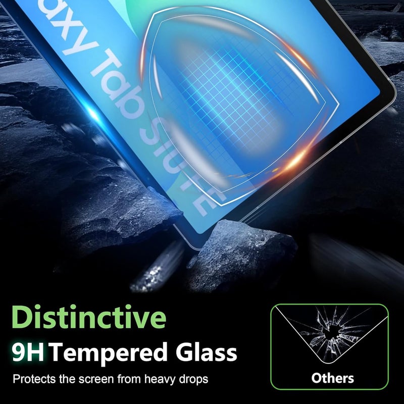 Vertus ® Premium Tempered Glass for Samsung Galaxy Tab S10 FE+ (13.1 Inch) Screen Protector, Full Coverage 9H Tempered Glass, HD Clear Scratch Resistant, Bubble-Free for Samsung Tab S10 FE Plus Screen Protector - Image 4