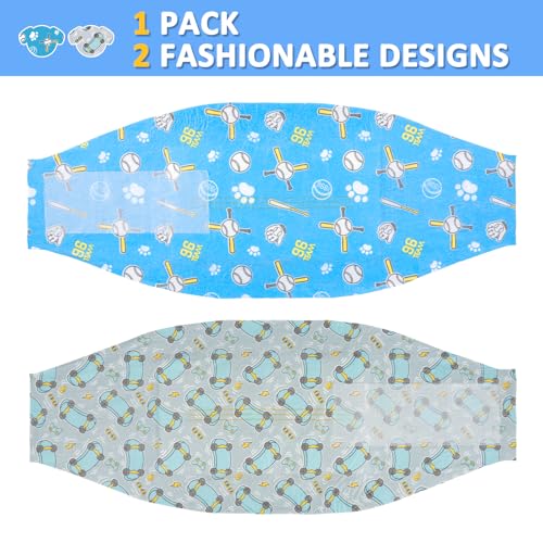 Dono Dog Diapers Male 20ct, Widened Disposable Male Dog Wraps, Super Absorbent Doggie Belly Bands with Wetness Indicator, Leak-Proof Puppy Pampers for Incontinence Excitable Urination, Medium - Image 2