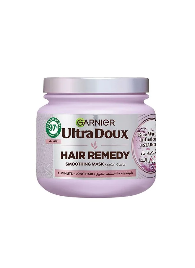 Garnier Ultra Doux Rice Water Moisturising Hair Remedy Mask For Dehydrated Hair, 340Ml