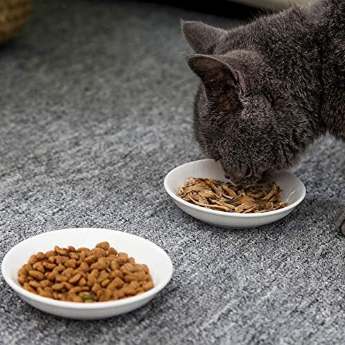BigNoseDeer Super Cute Cat Ceramic Sauce DishMini Side Seasoning DishCondiment DishesSushi Soy Dipping BowlSnack Serving DishesMeow Porcelain Small Saucer SetSet of 6 - Image 3