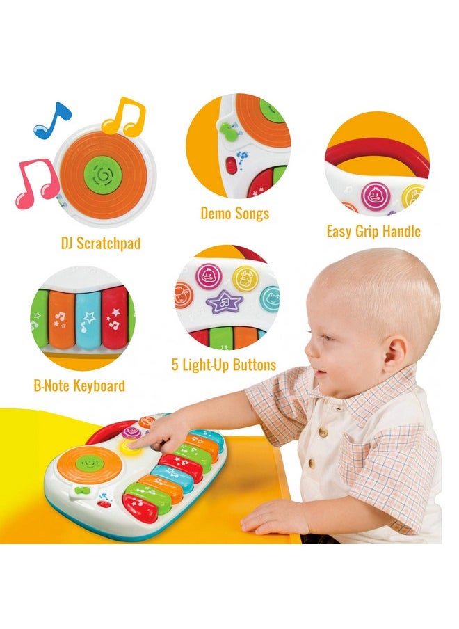 KiddoLab Musical Piano Toy For 1-3 Years Old Toddlers With Keyboard Note, Dj Mixer And Light-Up Buttons - Educational And Fun For Both Boys And Girl  - Image 3