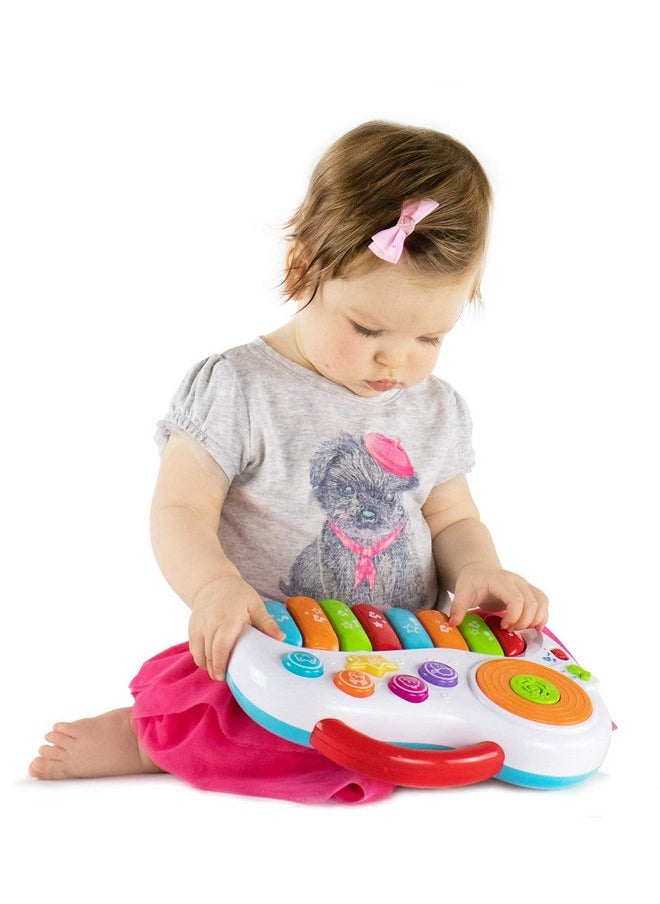KiddoLab Musical Piano Toy For 1-3 Years Old Toddlers With Keyboard Note, Dj Mixer And Light-Up Buttons - Educational And Fun For Both Boys And Girl  - Image 4