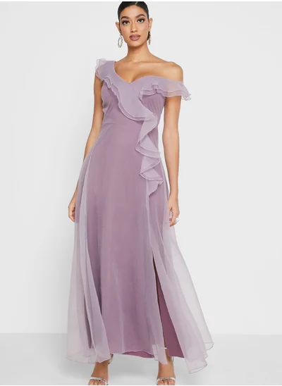 Ella Limited Edition One Shoulder Ruffle Dress
