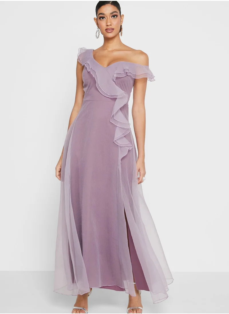 Ella Limited Edition One Shoulder Ruffle Dress