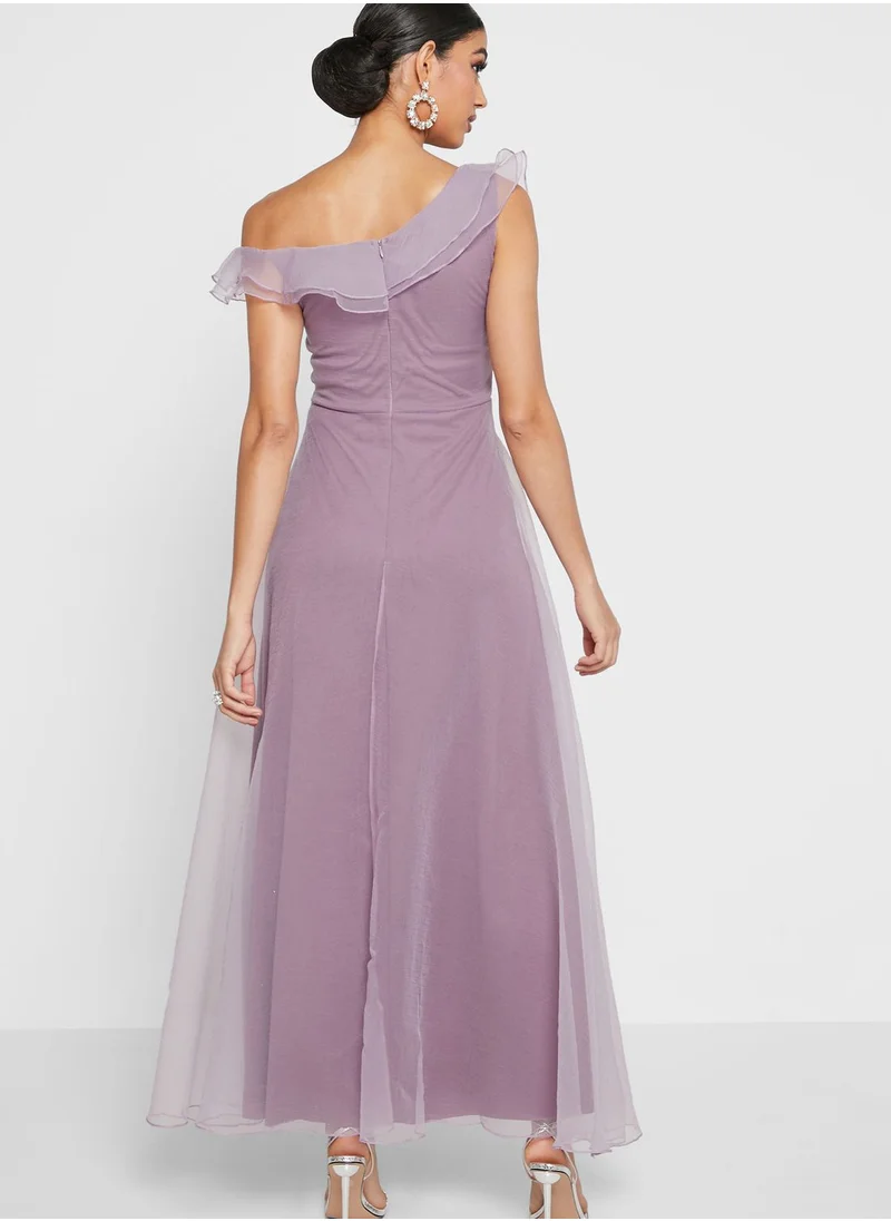 Ella Limited Edition One Shoulder Ruffle Dress