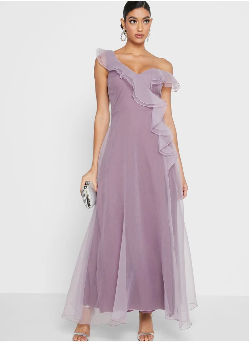 Ella Limited Edition One Shoulder Ruffle Dress