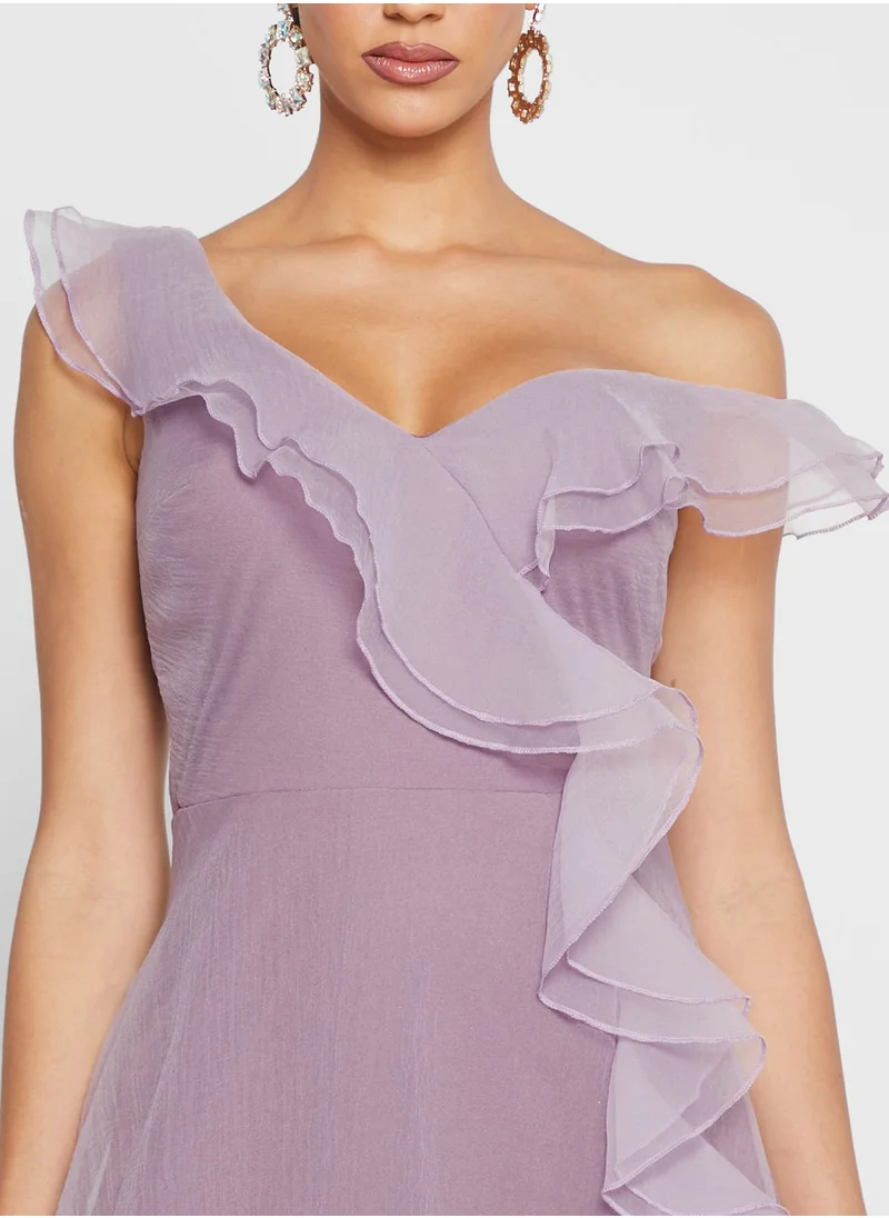 Ella Limited Edition One Shoulder Ruffle Dress