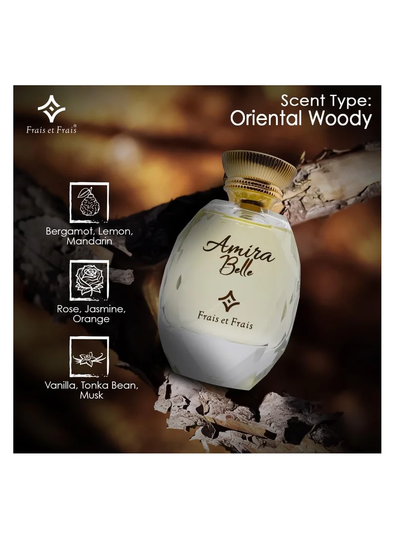 Frais Et Frais Frais Et Frais Luxury Fragrances Box - EDP - For Him &amp; Her 100ML - Floral Oriental &amp; Oriental Woody - Inspired by Ralph Lauren Romance &amp; Valaya Parfums de Marly
