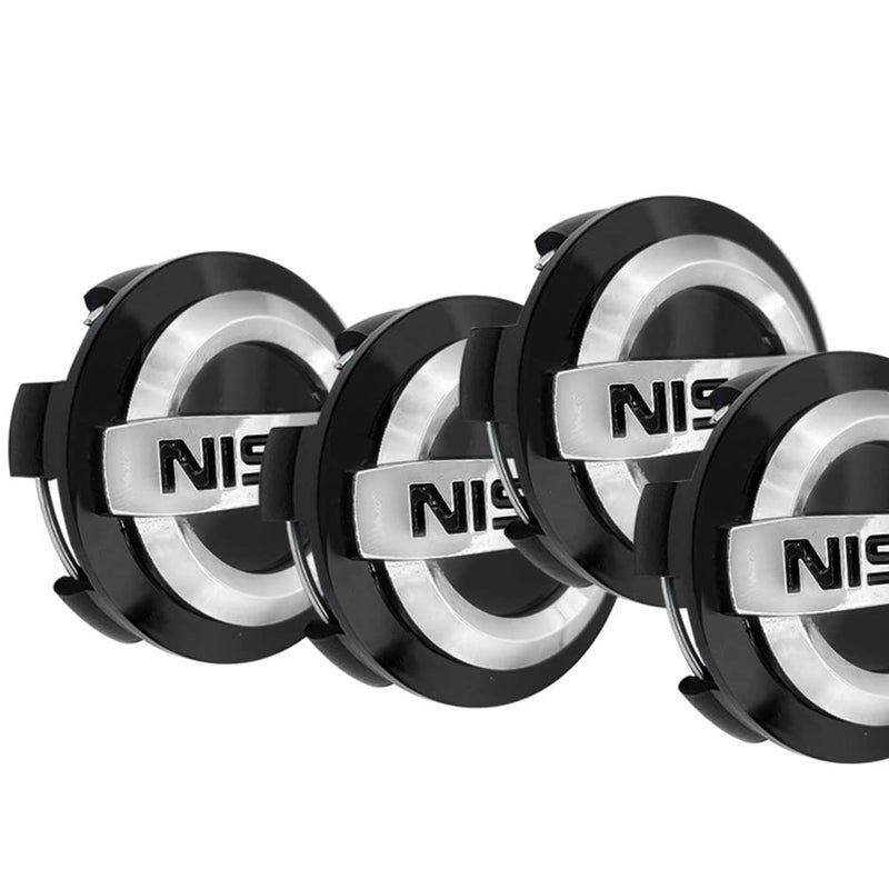 Thcbme 4PCS Wheel Center Caps Compatible with Nissan Altima Rogue Murano Maxiam Kicks Frontier, 60mm/2.36" Car Wheel Hub Caps,ABS Rim Center Hub Cover (2.36'') - Image 1