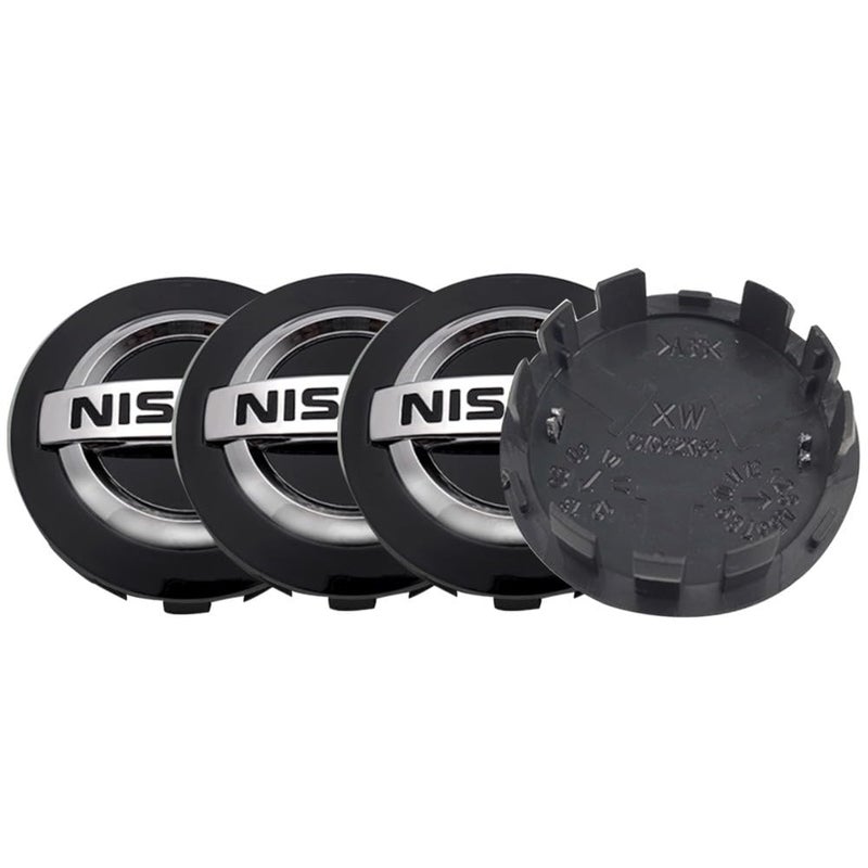 Thcbme 4PCS Wheel Center Caps Compatible with Nissan Altima Rogue Murano Maxiam Kicks Frontier, 60mm/2.36" Car Wheel Hub Caps,ABS Rim Center Hub Cover (2.36'') - Image 2