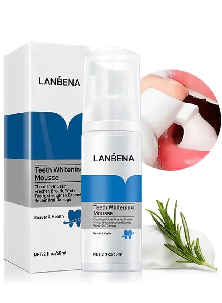 Lanbena Teeth Whitening Mousse Tooth Whitening Cleaning White Teeth Oral Hygiene Toothpaste Bleaching Remove Stains Dental Tool - Image 3