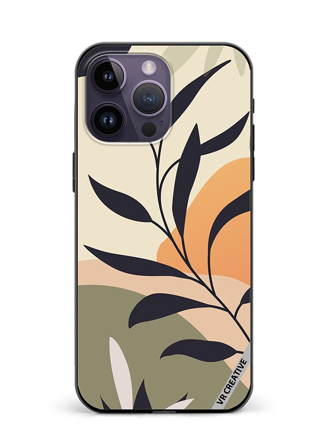 VR CREATIVE Protective Case Cover For Apple iPhone 16 Pro Leaf Tropical Design Multicolour - Image 1