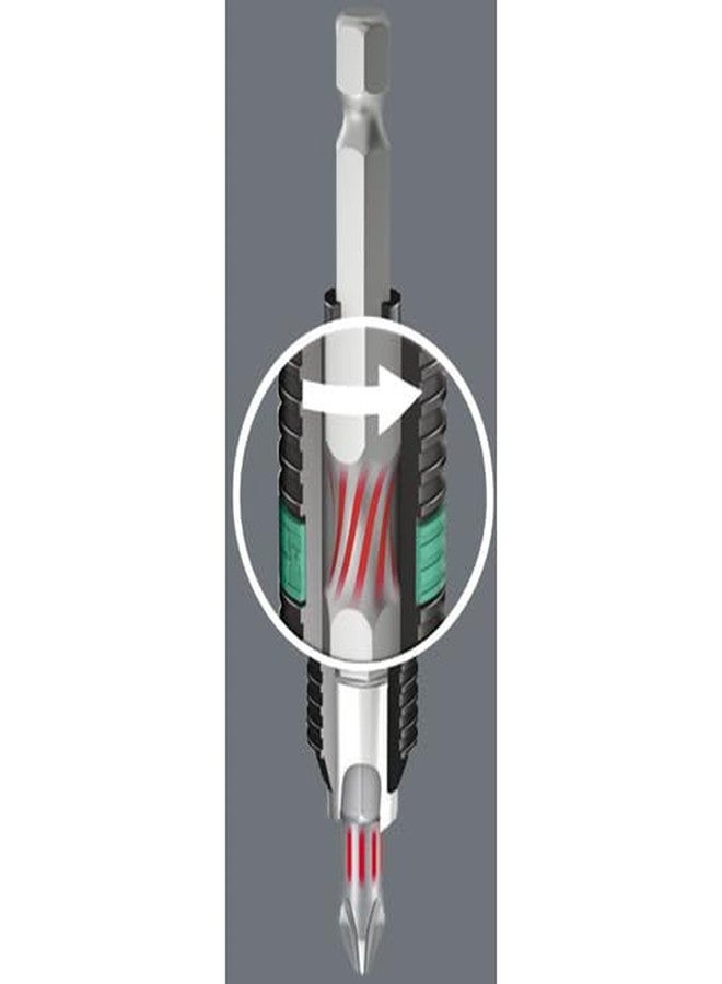 Wera Series 1 800/1 BTZ BiTorsion Bit, Slotted 1mm Head x 1/4" Drive - Image 4