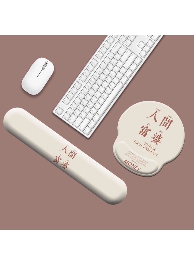 Combination Silicone Suit Wrist Pad 3d Silicone Soft Pad Wrist Pad Men And Women Office Desk Pad Direct Mouse Pad-Color:Product + Opp Bag Packaging-Pattern:G07-qq1124 Unlimited Good Luck + G24-ww1124 Unlimited Good Luck - Image 4