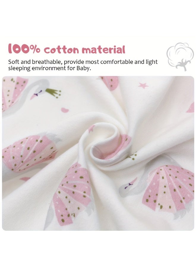 Miracle Baby 100% Cotton Long sleeves Baby Sleeping Bag, Double Zipper Baby Wearable Blankets  Kids Sleeping Sack 0.5TOG - Image 4