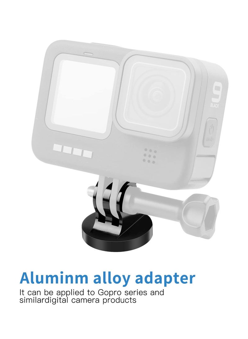 SOLARAE 1/4 Tripod Mount Adapter Compatible for Gopro, 2 Pack 1/4 20 Aluminum Adapter Mount for Tripod Compatible with Gopro Hero 11,10, 9, 8, 7, 6, 5, 4, 3+, 3, 2, 1 HD, DJI Osmo Action and More - Image 3