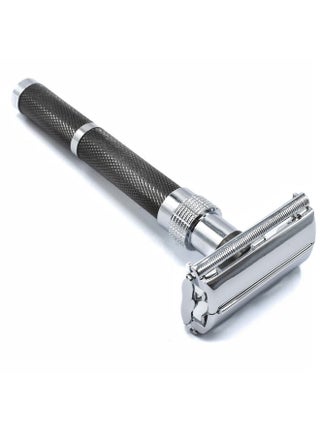 Parker, 96R Graphite Gray Long Handle Butterfly Open Double Edge Safety Razor For Men, 5 Parker Premium Platinum Double Edge Razor Blades Included - pzsku/Z648ED1302014565BDDF8Z/45/_/1734182874/4d193404-3fde-46ec-9063-6d401eb6623e