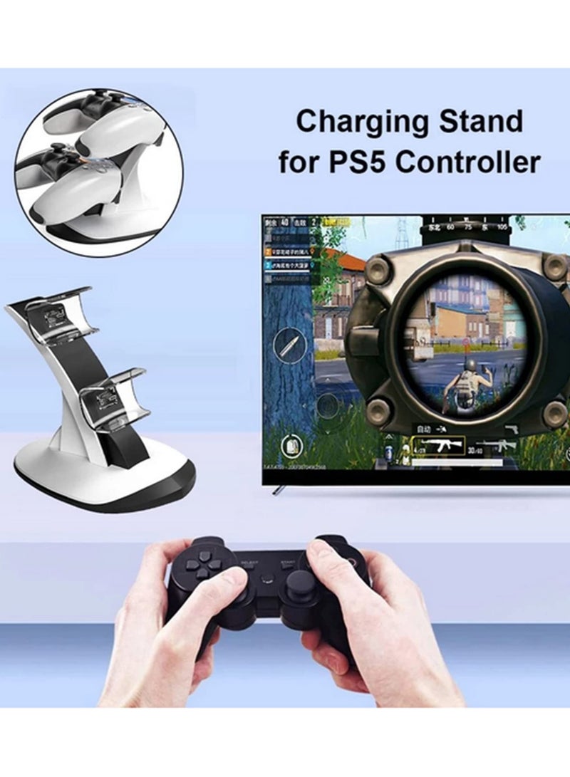 Controller Charger Dock for PS5 Dual Charging Stand Station with LED Indicators, Removable Base & Anti-Slip Pad for Sony PlayStation 5/PS5 Controller -Type-C Fast Charging  - Image 5