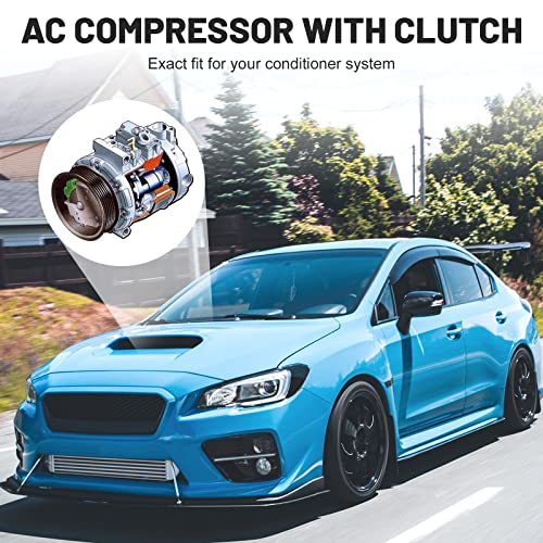 ILONPA New AC Air Condition Compressor with Clutch for 2006-2014 Chevrolet Express 1500 2500 3500, for 2010-2013 Suburban 1500 2500 Cadillac Escalade & GMC Yukon XL/Savana, 2000-2009 Tahoe 4.8L 5.3L 6L 6.2L - Image 2