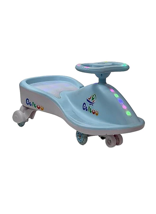 AL BADER Magic Swing Cars for Kids, Twister Magic Ride on Kids Car with LED Wheels, Kids Push Ride on Car With Lighted Seat, Strongest and Smoothest Twister Magic Ride Car for Kids With Music, Blue. 