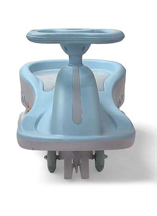AL BADER Magic Swing Cars for Kids, Twister Magic Ride on Kids Car with LED Wheels, Kids Push Ride on Car With Lighted Seat, Strongest and Smoothest Twister Magic Ride Car for Kids With Music, Blue.  - Image 3