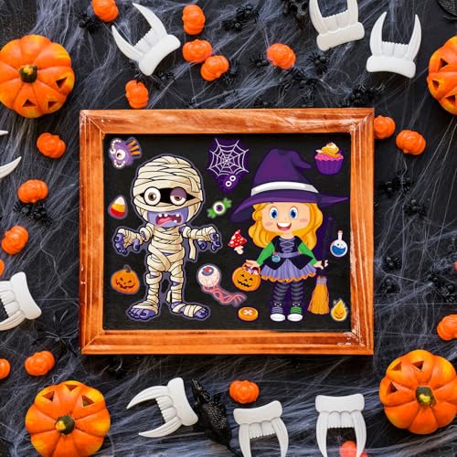 SmilinFit Halloween Stickers for Kids, DIY Crafts Halloween Goodie Bag Stuffers, Party Games Activities Pumpkin Stickers Party Favors Decorations Supplies - Image 5