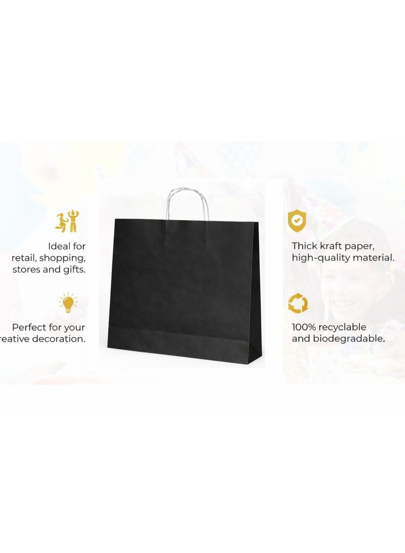 Black Paper Bag 25 pcs / 41*41*12 - Image 3