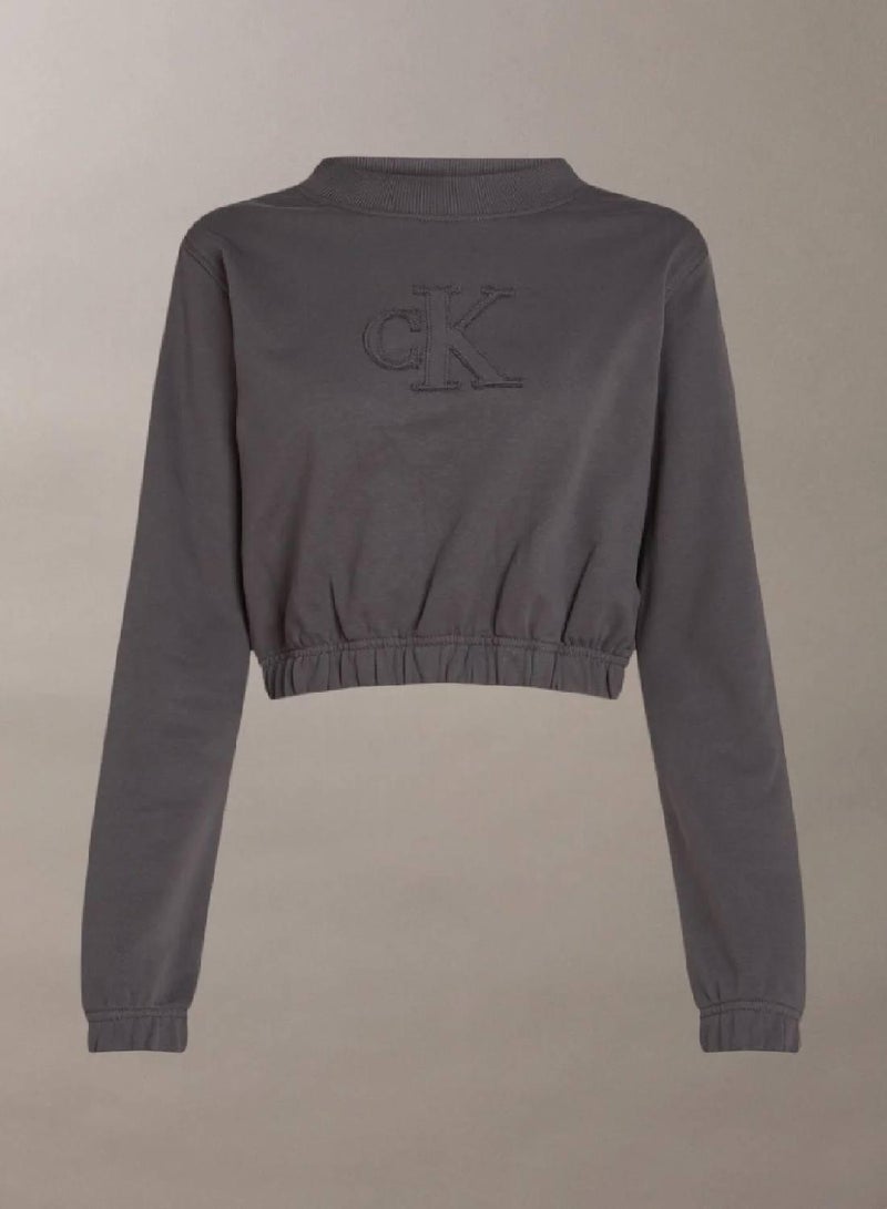 كالفن كلاين جينز سويت شيرت بحروف أولى - Image 5