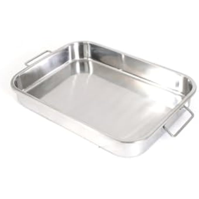 Unity 2Pcs AllIn1 Lasagna And Roasting Pan Bbq Square Serving Tray Size  Small - Image 5