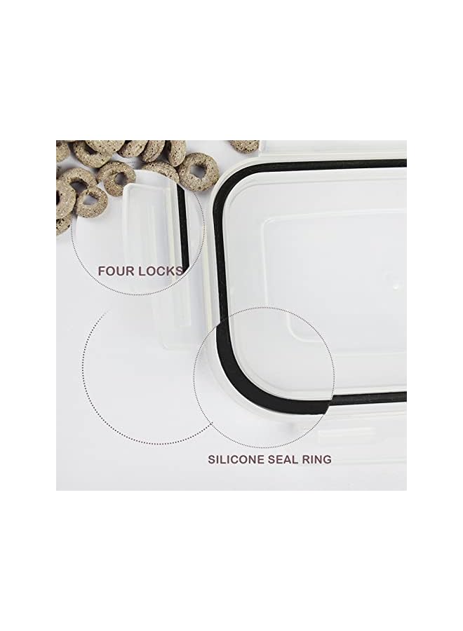 Premify Airtight Food Storage Containers | 14pcs Airtight Stackable Plastic Kitchen Containers & Storage Set With Labels & Marker | BPA Free Dishwasher, Microwave & Freezer Safe - Image 5