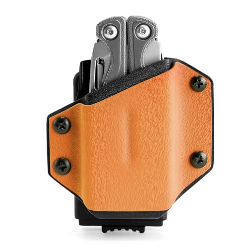 TACTICAL_GEEK TACTICAL GEEK TX1 MultiTool Sheath EDC Multi Tool Sheath Holder Holster Adjustable Sheath with Back Clip for Belt MultiTool not Included Orange - Image 1