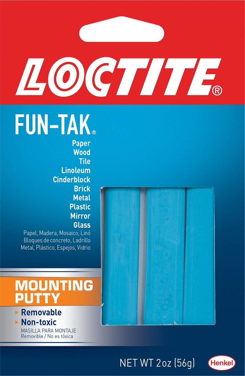 Loctite Fun-Tak Mounting Putty, 2 oz, 1, Wallet - Image 1