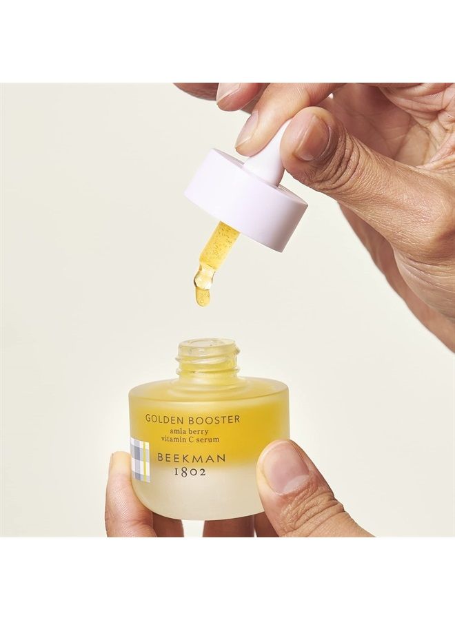Beekman 1802 Golden Booster Amla Berry Serum - 0.5 fl oz - Plant-Based Vitamin C Alternative - Evens Skin Tone & Reduces Appearance of Dark Spots - Good for Sensitive Skin - Cruelty Free - Image 3