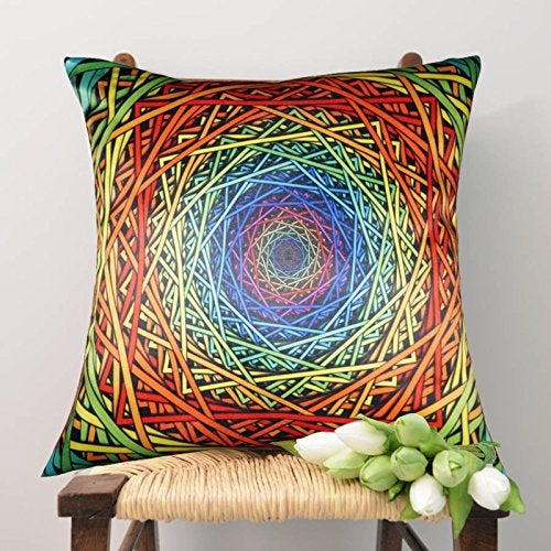 Lushomes Printed Endless Cushion Cover(16 x 16 inches, Single pc) - Image 1