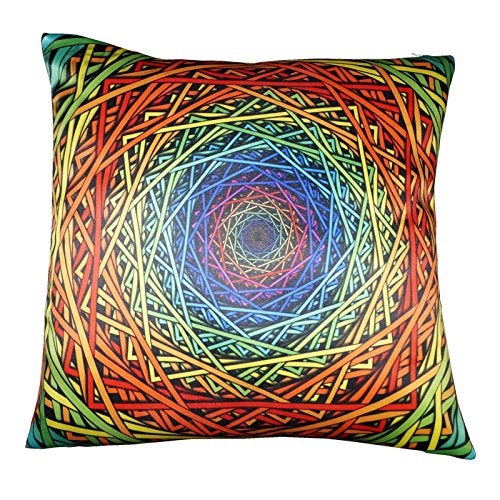 Lushomes Printed Endless Cushion Cover(16 x 16 inches, Single pc) - Image 2