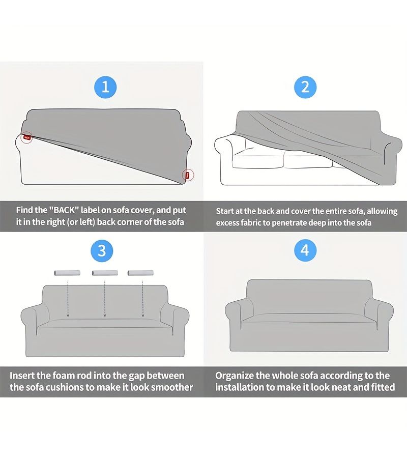 Light Coffee Armchair Upgraded Sofa Cover All Season Dust Proof Cat Scratch Resistant Washable Thickened Wear Resistant Furniture Protector - Image 5