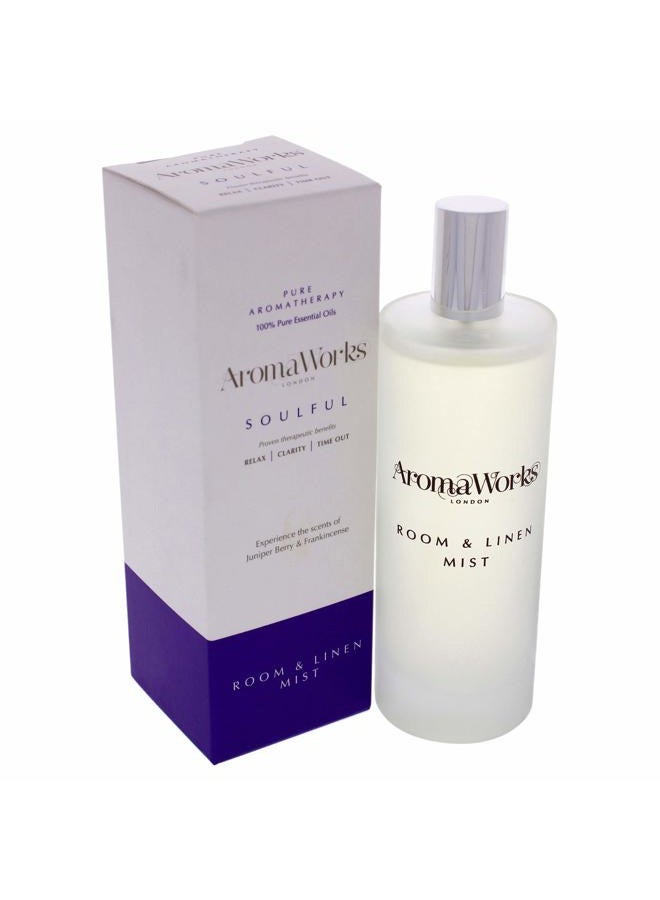 Aromaworks Soulful Room Mist - Frankincense, Fruity Juniper Berry And Patchouli - 3.38 Oz Room Spray - Image 2