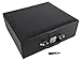 HPL Tray Storage Box for Up to 4 inch Staunton Chess Men Set Black Faux Leather Velvet Lining - Image 4