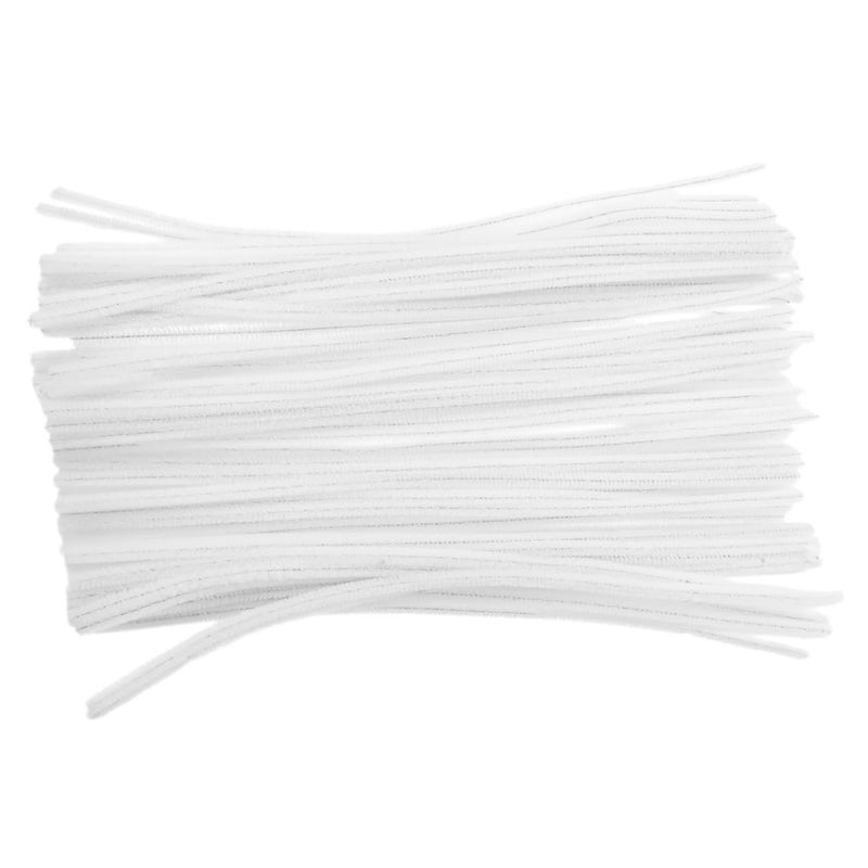 Twisted Craft Sticks 100Pcs Chenille Stems Bendable for Creative Projects Flower Arrangements - Image 2