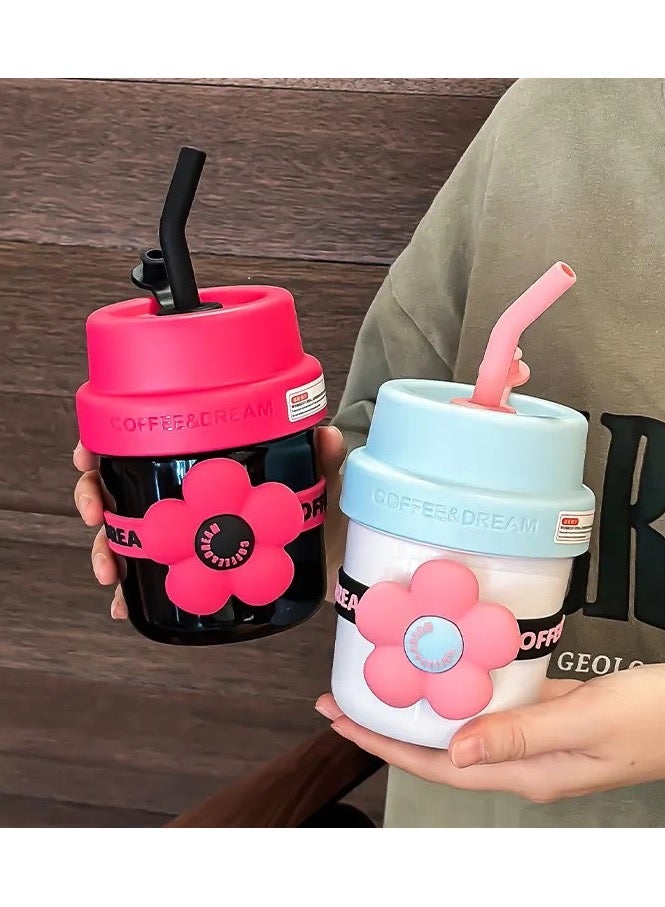 ريمي بيلا كوب ماء للأطفال بسعة 400 مل معزول من الفولاذ المقاوم للصدأ مع شفاطة، ترمس للأطفال - Image 2