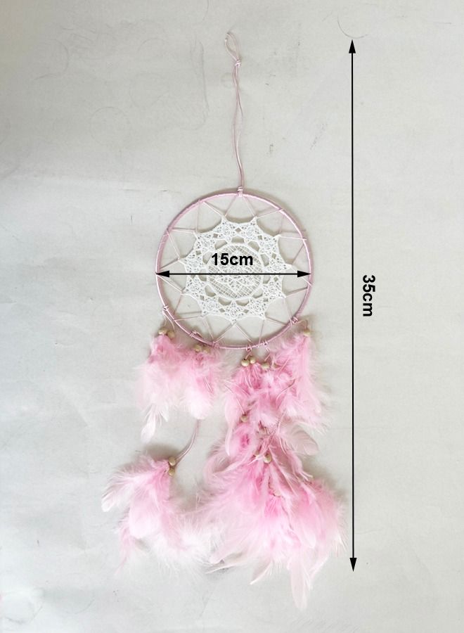 XIANGYU 2-Piece Handmade Bohemia Dream Catcher Nature Feather Led Light Dream Catcher Wall Hangings Decor - Image 5