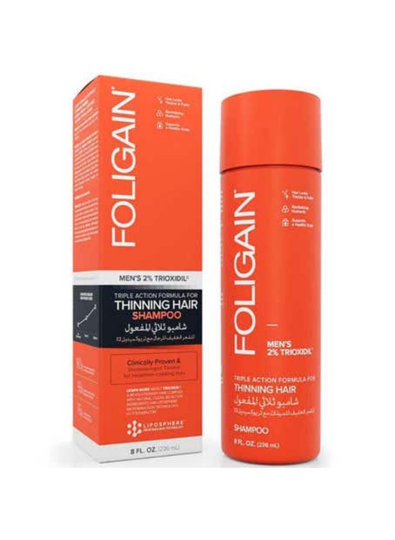شامبو فوليجين للشعر الخفيف للرجال 2% تريوكسيديل 236 مل