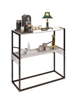 AGD Modern Console Table, Coffee Corner Table, Side Table for Entryway and Living Room to Arrange and Organize Your Needs, White, Wood  - Image 2