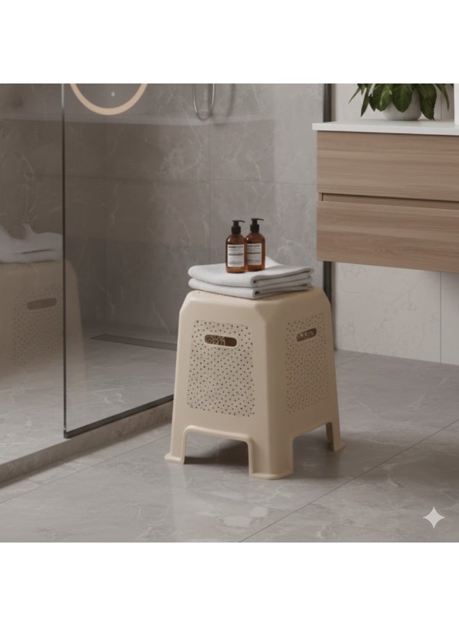 ALMUFARREJ Elevated Shower Seat Multi-Use | Comfortable & Stable Bathroom Chair | Practical Bath Stool for Elderly & Special Needs - Image 3