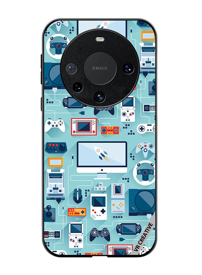 VR CREATIVE Protective Case Cover For Huawei Mate 60 Pro Plus Ps 5 Remote Controls Design Multicolour - Image 1