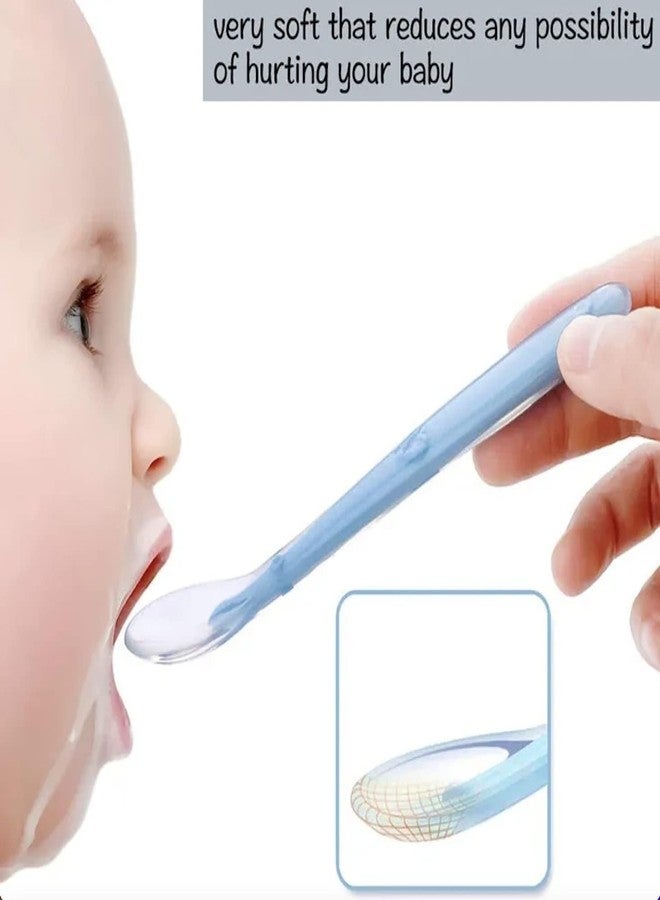 Teclican 2nd Stage Silicone Spoon - Baby Spoons - Weaning Spoons - Ergonomic Handle - (Pink) - Image 5