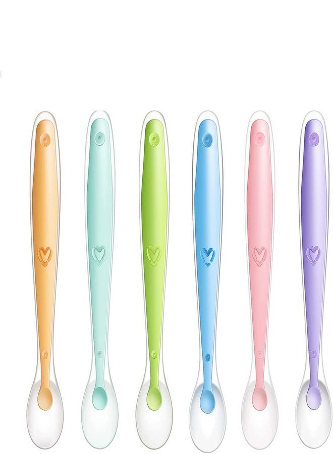 Teclican 2nd Stage Silicone Spoon - Baby Spoons - Weaning Spoons - Ergonomic Handle - (Pink) - Image 1